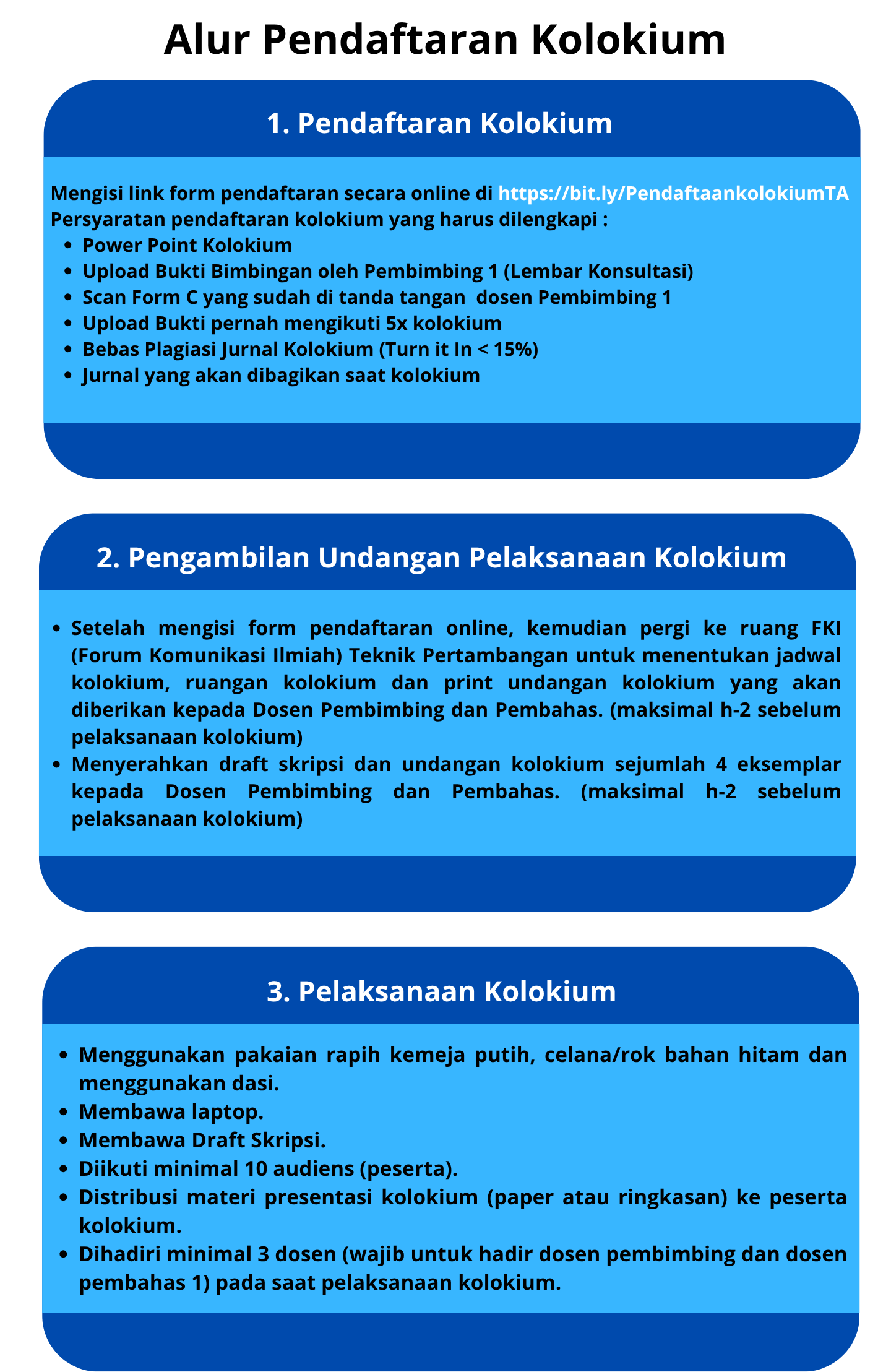 Colloquium Registration Requirements