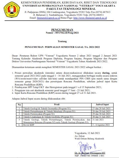 Mining Engineering Study Program