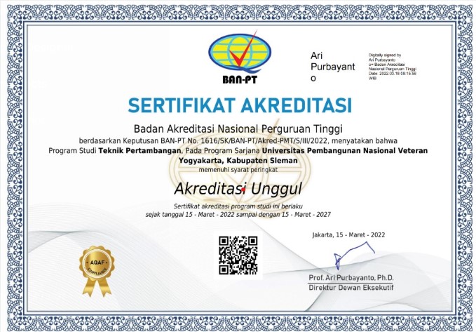 Mining Engineering Study Program